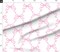 Rococo Ribbon Pink On White Traditional Classic Valentine Feminine Custom Printed Fabric by Spoonflower Various Fabrics by the Yard or Fat Quarter